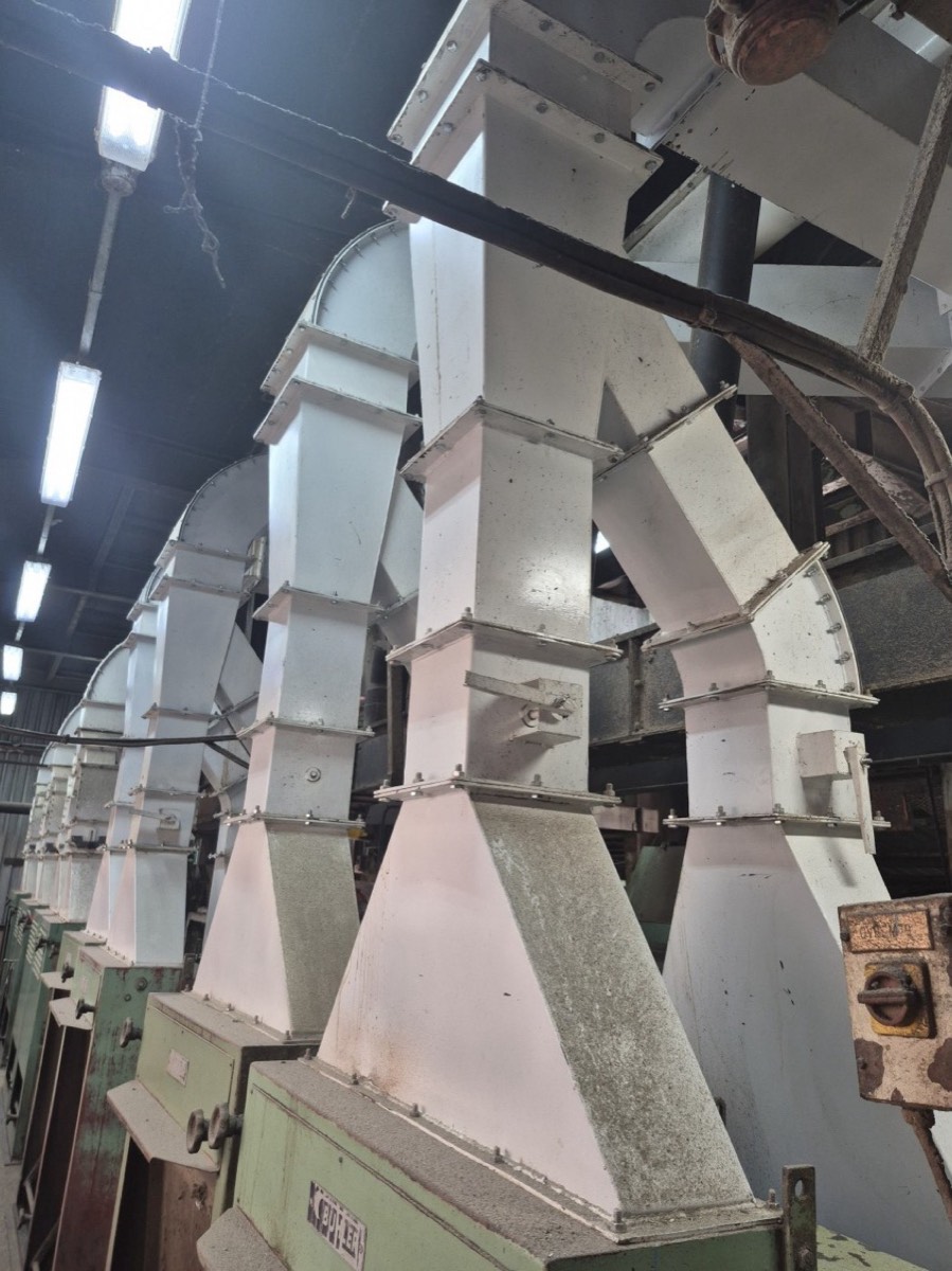 Husk separation ductwork and cyclone system installed at RCL Foods, Randfontein